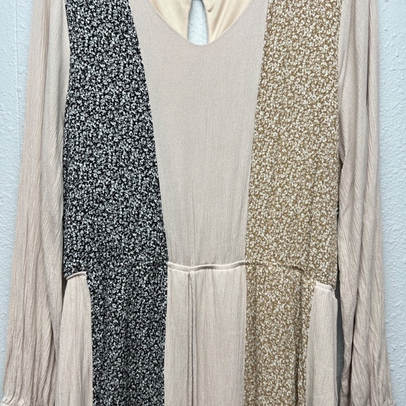 143 Story by Lineup Puff Sleeve Dress Womens 3XL Garden Cottagecore Patchwork - Picture 4 of 13